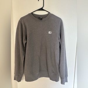 Large The North Face grey crewneck, sweater, jacket, pullover, long sleeve